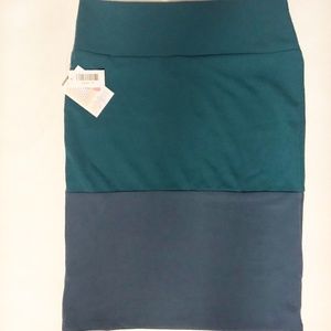 NWT LuLaRoe Cassie Pencil Skirt Color Block XL